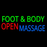 Foot And Body Massage Open Enseigne Néon