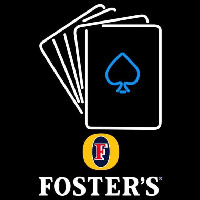 Fosters Cards Beer Sign Enseigne Néon