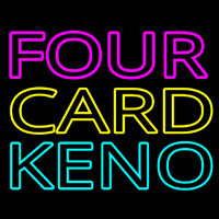 Four Card Keno 1 Enseigne Néon