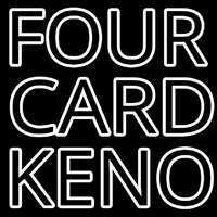 Four Card Keno Enseigne Néon