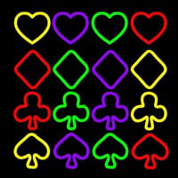 Four Signs Of The Poker Enseigne Néon