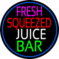 Fresh Squeezed Juice Bar Enseigne Néon