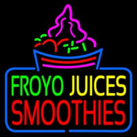 Froyo Juices Smoothies Enseigne Néon