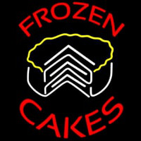 Frozen Cakes Birthday Dessert Enseigne Néon