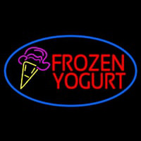 Frozen Yogurt With Logo Enseigne Néon