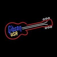 GIBSON USA GUITAR Enseigne Néon