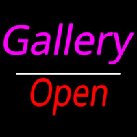 Gallery Open White Line Enseigne Néon