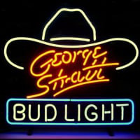 George Stratt Bud Bière Bar Entrée Enseigne Néon