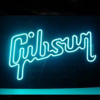 Gibson Guitar Music Bière Bar Entrée Enseigne Néon