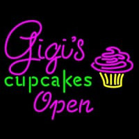 Gigi  Cup Cakes Enseigne Néon