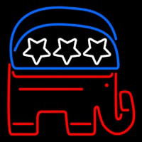 Gop Elephant Republican Party Enseigne Néon