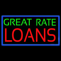 Great Rate Loans Enseigne Néon