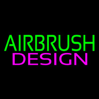 Green Airbrush Pink Design Enseigne Néon