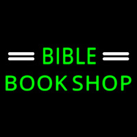 Green Bible Book Shop Enseigne Néon