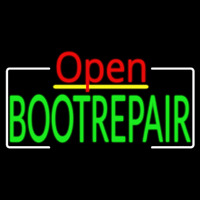 Green Boot Repair Open Enseigne Néon