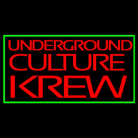 Green Border Underground Cult Ure Krew Enseigne Néon