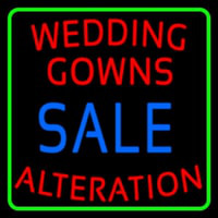 Green Border Wedding Gowns Alteration Enseigne Néon