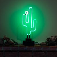 Green Cactus Desktop Enseigne Néon