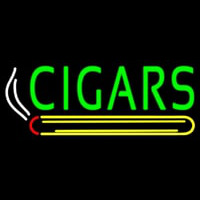 Green Cigars Logo Enseigne Néon