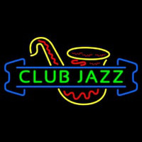 Green Club Jazz Block With Sa ophone 1 Enseigne Néon