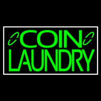 Green Coin Laundry Enseigne Néon