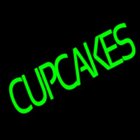 Green Cupcakes Enseigne Néon