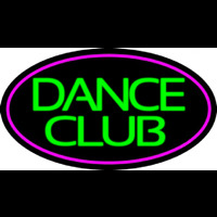 Green Dance Club Pink Border Enseigne Néon