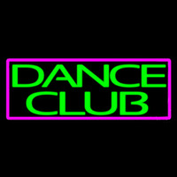 Green Dance Club Pink Border Enseigne Néon