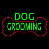 Green Dog Grooming Red Bone Enseigne Néon