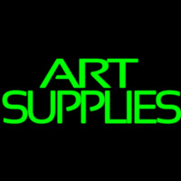 Green Double Stroke Art Supplies 1 Enseigne Néon
