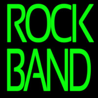 Green Double Stroke Rock Band Enseigne Néon