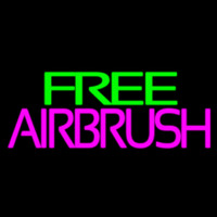 Green Free Pink Airbrush Enseigne Néon