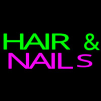 Green Hair And Nails Pink Enseigne Néon