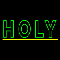 Green Holy Enseigne Néon