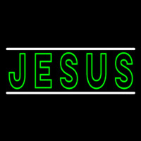 Green Jesus Block Enseigne Néon
