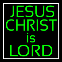 Green Jesus Christ Is Lord Enseigne Néon