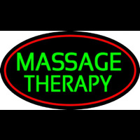 Green Massage Therapy Enseigne Néon