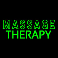 Green Massage Therapy Enseigne Néon