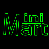 Green Mini Mart Enseigne Néon