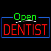 Green Open Red Dentist Enseigne Néon