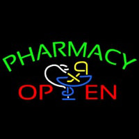 Green Pharmacy Open Enseigne Néon