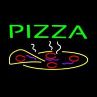 Green Pizza Logo Enseigne Néon