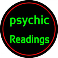 Green Psychic Readings Enseigne Néon