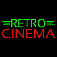 Green Retro Red Cinema Enseigne Néon