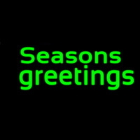 Green Seasons Greetings Enseigne Néon