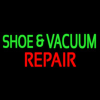 Green Shoe And Vacuum Red Repair Enseigne Néon