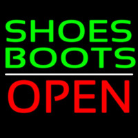 Green Shoes Boots Open Enseigne Néon