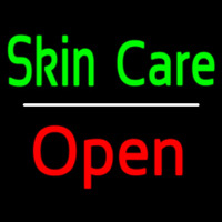 Green Skin Care White Line Red Open Enseigne Néon