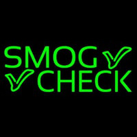 Green Smog Check Enseigne Néon