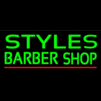 Green Styles Barber Shop Enseigne Néon